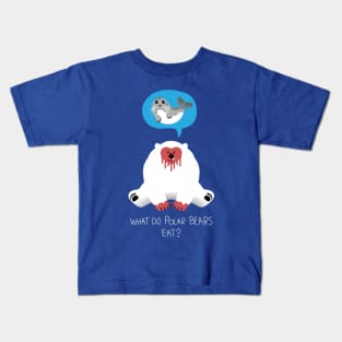 What Do Polar Bears Eat? Kids T-Shirt